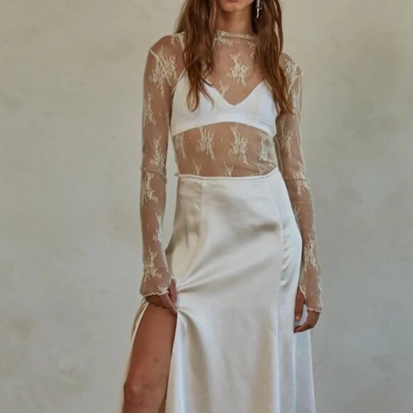 By Together Lace Long Sleeve Top - Picture 2 of 7